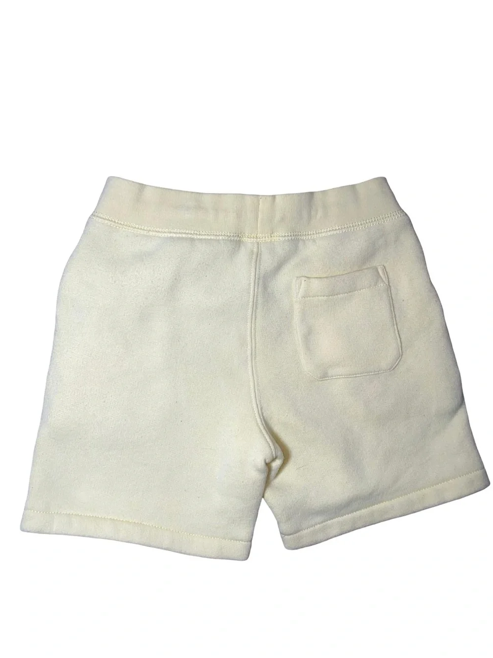Polo Ralph Lauren Boys Yellow Fleece Shorts Logo Sweatshorts Drawstring Size 5